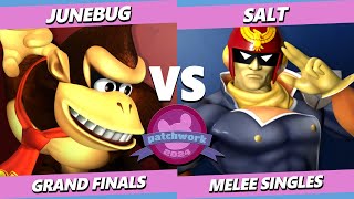 Patchwork 2024 GRAND FINALS  Salt Captain Falcon Vs Junebug Donkey Kong Smash Melee  SSBM [upl. by Temp]