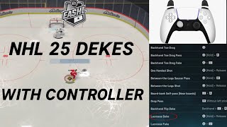 ALL NHL 25 DEKES W CONTROLLER  NHL 25 Deking Tutorial [upl. by Nylime]