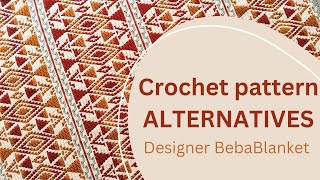 ALTERNATIVES overlay mosaic crochet blanket pattern [upl. by Nnylsoj234]