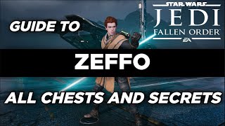 ZEFFO  All CHESTS and SECRETS locations 23  Guide   Star Wars Jedi Fallen Order [upl. by Ferna]