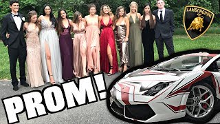 Driving My Lamborghini To High School Prom Crazy Reactions [upl. by Nivac]