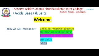 Acids Bases amp Salts  Class 10 [upl. by Rozina]