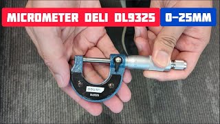 Review Deli Micrometer Outside DL9325 025mm [upl. by Peltz]