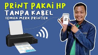 Tutorial cara print dari hp ke printer tanpa kabel  merubah printer biasa menjadi wifi [upl. by Oirramaj]