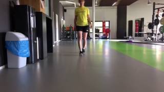 Gait pattern 24 days after ACL injury [upl. by Latsirk]