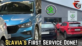 Skoda Slavia Goes for Its First Service  Surprise at the End 🔥 [upl. by Volin]