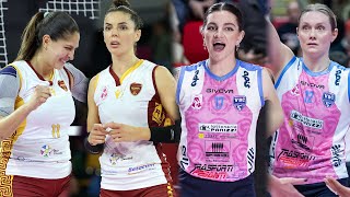 ALL quotMEGA RALLYquot of the match Roma  Casalmaggiore  Lega Volley Femminile 202324 [upl. by Ennaisoj]