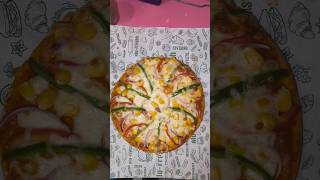 Aaj toh veggie cheese pizza ka order aaya😋 pizza foodie viral [upl. by Akcimehs]