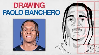 HOW TO DRAW PAOLO BANCHERO  Easy Drawing Tutorial  Face Drawing [upl. by Ellicott]