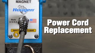 Power Cord Replacement for Hougen Mag Drills [upl. by Lleznol]