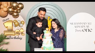 1st Birthday TRAILER cute Muhammad Ali Ahmadyar [upl. by Arahahs479]