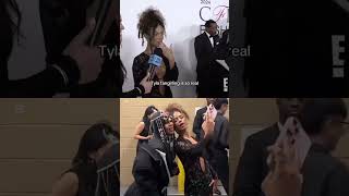 Tyla meets Erykah Badu at CFDA Awards 2024 erykahbadu [upl. by Cartie]