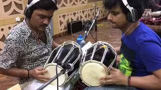 Dholak tabla dubbing at T Series Studio studio studiorecording bollywood entertainment [upl. by Nylrehs]