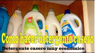 Como hacer detergente liquido para lavadora [upl. by Moira]