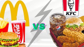 McDonalds vs KFC  Worlds largest Fast Food chains  Favorite Fast Food meals  Food Lovers 🍗🍔🍟️🥤 [upl. by Zackariah]