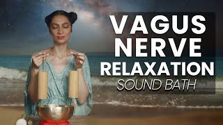 Vagus Nerve Reset to Sleep  Sound Bath Healing Meditation [upl. by Ainoda525]