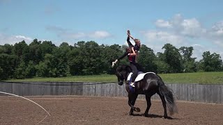 Duo set to compete at horse vaulting championship in Switzerland [upl. by Quinby]