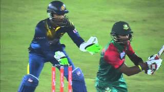 Bangladesh vs Sri Lanka I Asia Cup 2016 I Sabbir Rahmans 80 Runs [upl. by Dowdell]