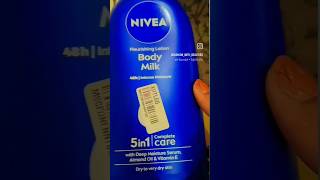 600ml Nivea body lotion 🧴 review 💞🥰 thax for watching nivea review like unboxing [upl. by Kimbell184]