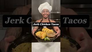 JERK CHICKEN TACOS 🌮 food fyp recipe shorts viralvideo trending [upl. by Norehs]