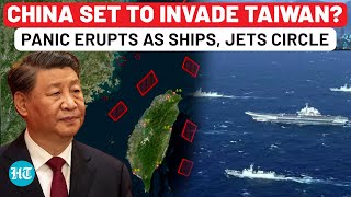 Panic In Taiwan As Chinas Fighter Jets Warships Completely Surround It Invasion Set To Begin [upl. by Devol219]