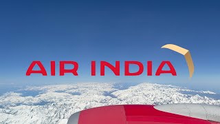 Going to India 🇮🇳 On Air India Over the Himalyas [upl. by Shirline]