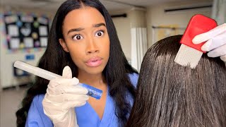 ASMR School Nurse Lice Check Roleplay You’re Infested 🪲🔦 Lice Check Removal ASMR [upl. by Lillywhite]