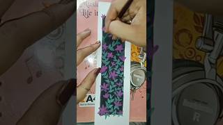 DIY Floaral Bookmark 😍giftingideas art diy bookmark shorts ytshorts [upl. by Anicul688]