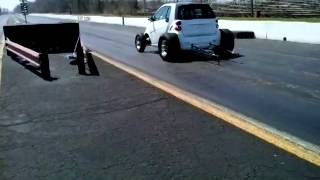 Big block in a smart car at No Limit Raceway [upl. by Aratas282]