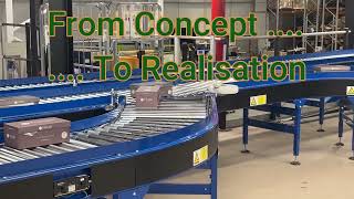 Powered Roller Conveyor Cross Sortation System by PJP Conveyors [upl. by Anomer]