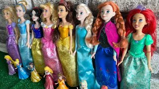 Disney Princess Doll Makeover DIY Miniature Ideas for Barbie Wig Derss Feceup Barbie dolls [upl. by Eseret]