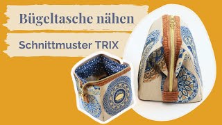 Bügeltasche selber nähen mit Schnittmuster TRIX [upl. by Ajtak757]