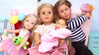 Welcome the newborn PLAY DOLLS 15 min family stories [upl. by Airad]