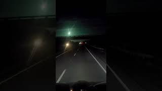 Green meteor streaks across sky in Mississippi [upl. by Atival688]