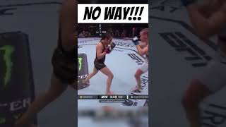 Alexa Grasso DROPS Valentina Shevchenko SlowMotion mma ufc [upl. by Anrym]