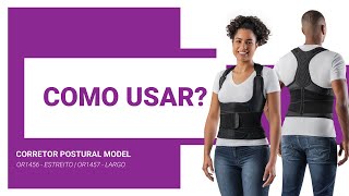 COMO USAR  Corretor Postural Model Hidrolight [upl. by Ydnirb]