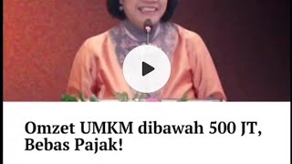 UMKM Harus Tahu Omzet dibawah 500jt Tidak Kena Pajak [upl. by Humfrid]