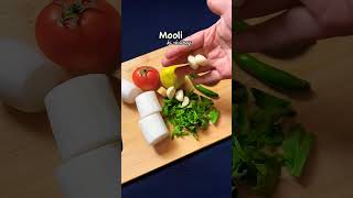 Mooli Ki Chutney Recipe 😋chutney moolirecipe shortsfeed food youtubeshorts cooking [upl. by Eitac]