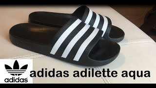 ADIDAS ADILETTE AQUA SLIDES 25 [upl. by Volotta152]