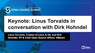 Keynote Linus Torvalds Creator of Linux amp Git in conversation with Dirk Hohndel VP [upl. by Bryon]