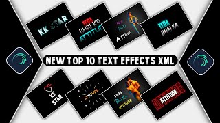 Text Animation Presets For Alight Motion  Alight Motion Text Effect XML File  text effect presets [upl. by Bern]