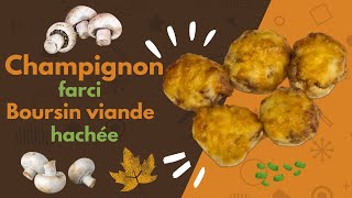 Ne faite plus jamais de champignons farcis sans cette recette au Boursin [upl. by Tugman841]