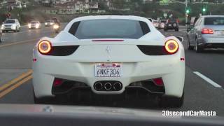 White Ferrari 458 Italia Accelerate [upl. by Chane778]