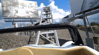 Backlot Stunt Coaster Kings Dominion HD POV [upl. by Yelha]