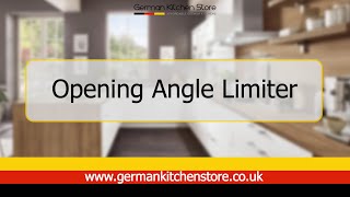 German Kitchen Store  Opening Angle Limiter Installation Guide [upl. by Bilak]