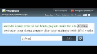 MPFA91 10fastfingerscomtypingtestportuguese 60 PPM [upl. by Yslehc203]