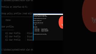 Find all WiFi Passwords Using only One Command Windows 10  11 windowssecurityshorts [upl. by Aznarepse]