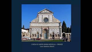 CHIESA SANTA MARIA NOVELLA FIRENZE Leon Battista Alberti [upl. by Sivrep]