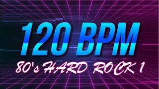 120 BPM  80s Hard Rock  44 Drum Track  Metronome  Drum Beat [upl. by Allix]