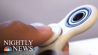 Fidget Spinners The Newest Toy To Twirl Into Americans’ Lives  NBC Nightly News [upl. by Ainotahs]